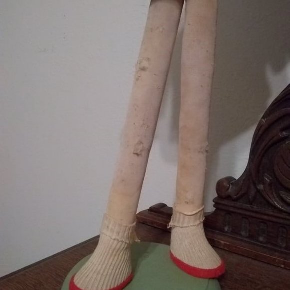 Rare 60's Retro Mod MCM Beautiful Big Eye Doll, Blue Satin Dress, Pillbox Hat - Picture 5 of 9